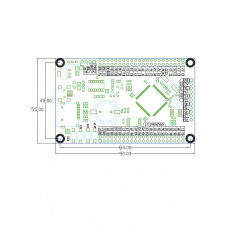 برد stm32H743vit6   کویرالکترونیک
