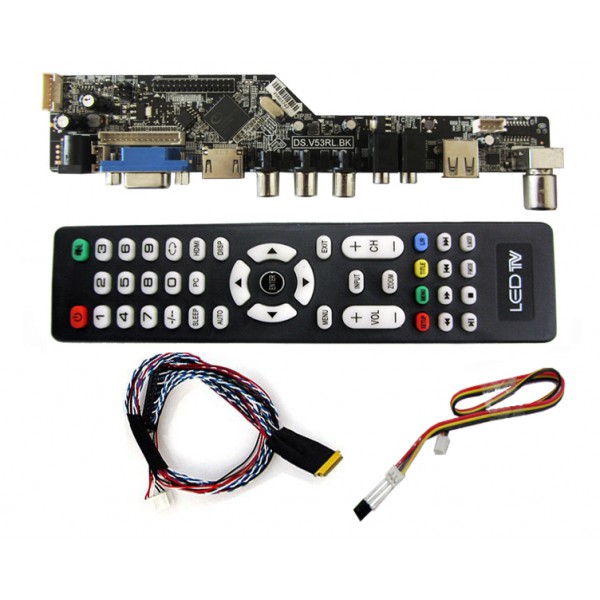 درایور برد تصویری با ورودی VGA+HDMI+AV+USB و قابلیت تنظیم لوگو-کویرالکترونیک