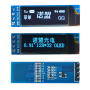 OLED 0.91 inch OLED Module Blue 128x32 IIC / SSD1306 -کویر الکترونیک