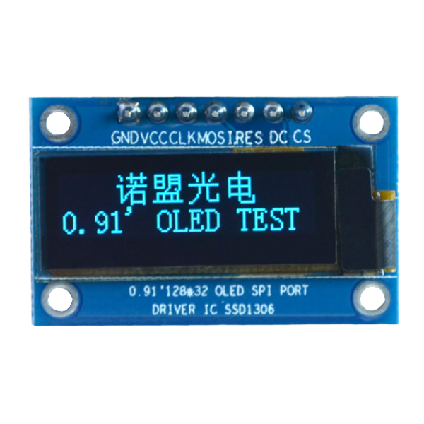 OLED 0.91 inch OLED Module Blue 128x32 SPI / SSD1306