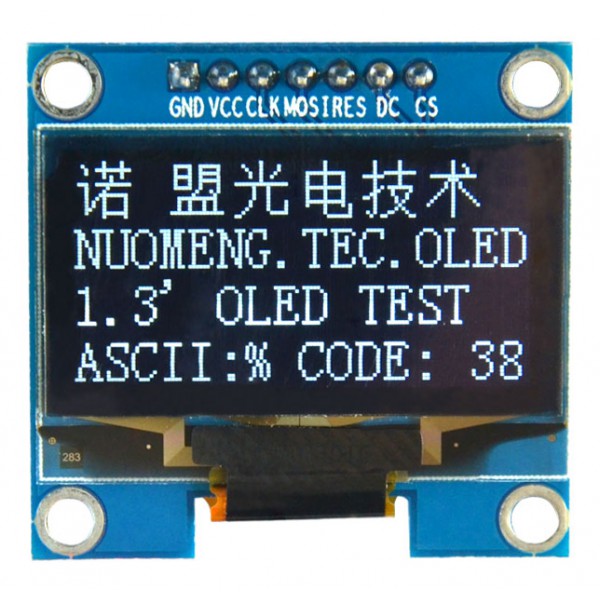 OLED 1.3 inch OLED Module White 128x64 IIC SPI / SH1106 -کویر الکترونیک