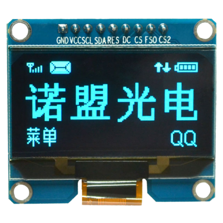 OLED 1.54 inch OLED Module Blue 128x64 SPI / SSD1309 -کویر الکترونیک