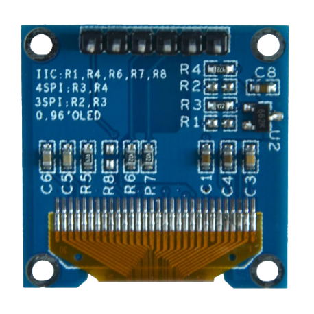 OLED 0.96 inch OLED display module 128x64 SSD1306 IIC SPI / White -کویرالکترونیک