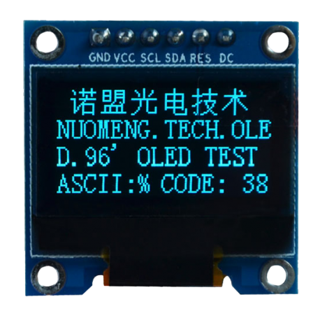 OLED 0.96 inch OLED display module 128x64 SSD1306 IIC SPI / Blue -کویرالکترونیک