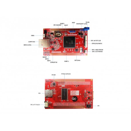 برد کاربردی  و حرفه ای نانو  ewb stm32f429igt6 ساپورت السیدی 3.6 تا 10.1 اینچ- EWB-STM32-NANO-FULL