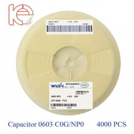 خازن 22PF (0603) 50V 5% C0G/NP0- کویرالکترونیک