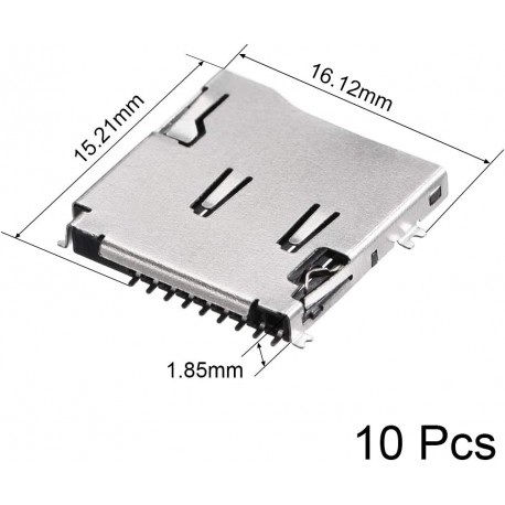 سوکت میکرو اس دی جک دار Micro SD Card Socket - کویر الکترونیک
