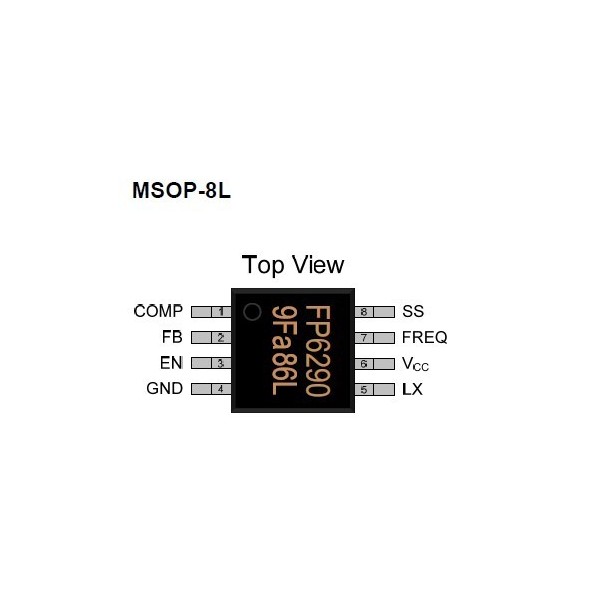 FP6290TR MSOP8 درایور مخصوص السیدی-کویرالکترونیک