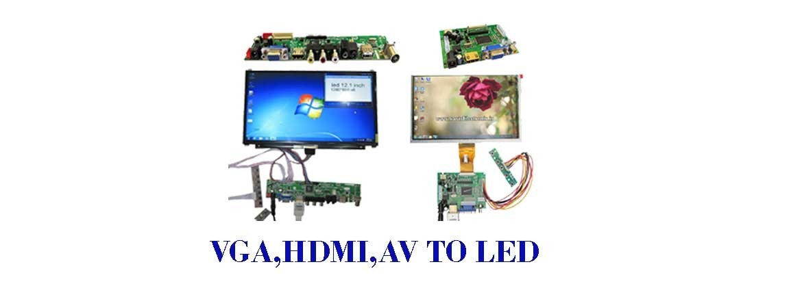 انواع درایور برد VGA,AV,HDMI و رابط ها