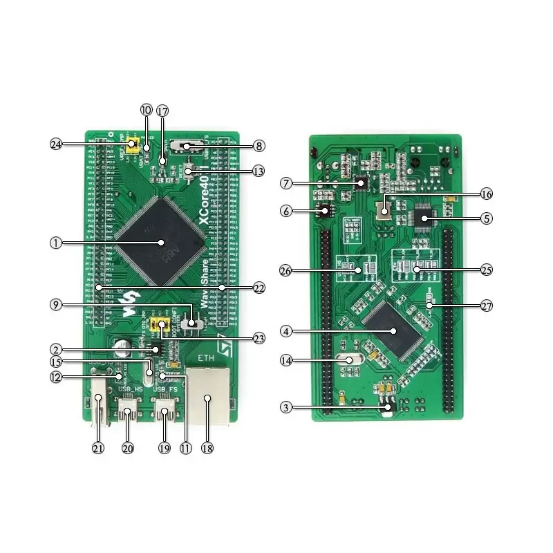 برد با هستهstm32f4071gt6 -کویرالکترونیک