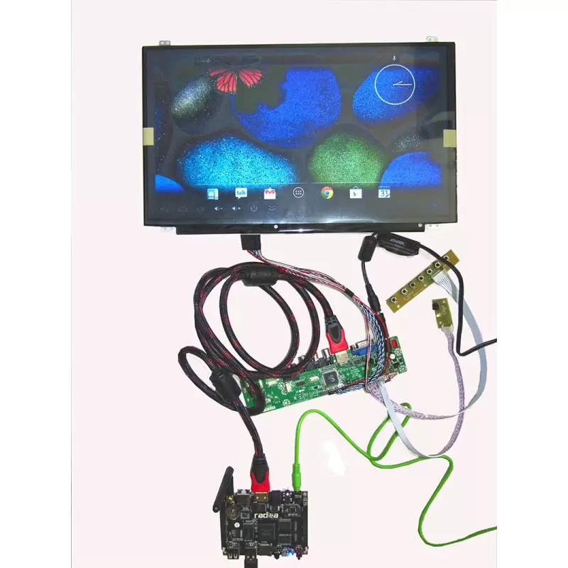 برد بسیار کاربردی HDMI,VGA,AV 2 LCD با ریموت و.... برد تصویری -کویرالکترونیک