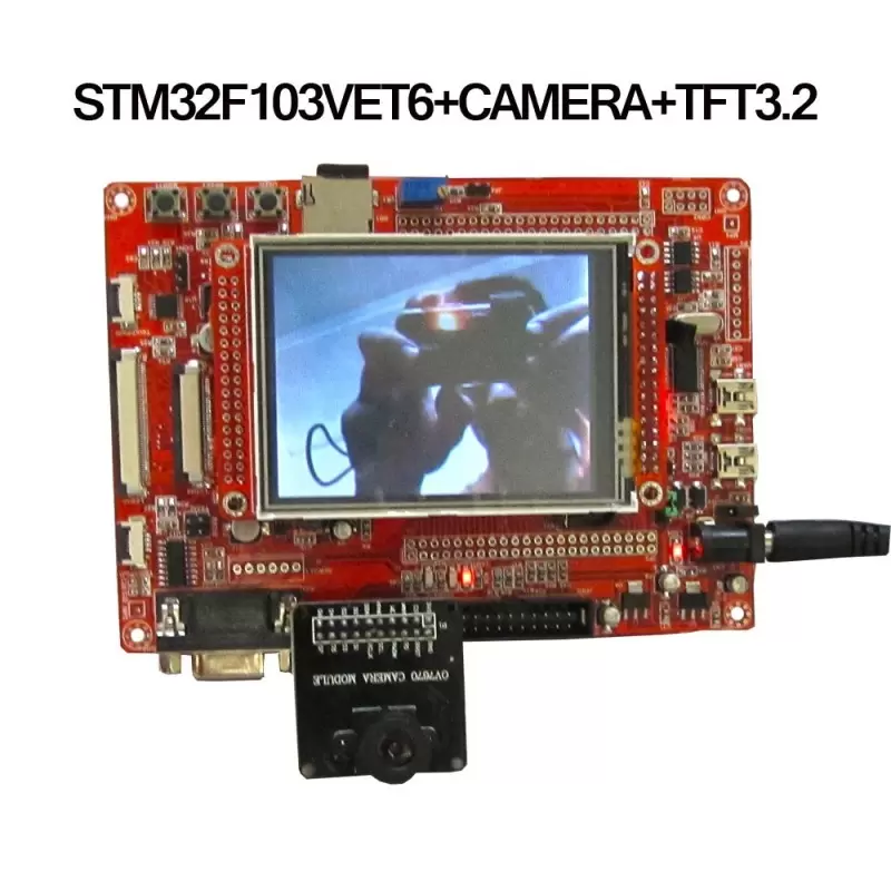 برد کاربرد stm32f103vet6 ساپورت السیدی 3.6 تا 9.0 اینچ- کویرالکترونیک
