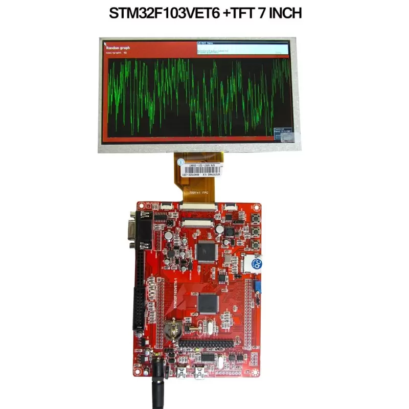 برد کاربرد stm32f103vet6 ساپورت السیدی 3.6 تا 9.0 اینچ- کویرالکترونیک