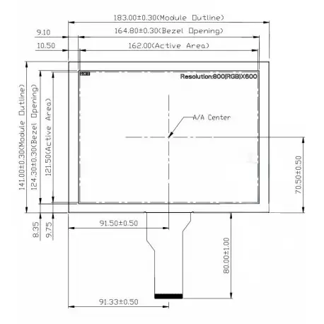 السیدی 8 اینچ بدون تاچ رزولیشن 800x600 -کویرالکترونیک