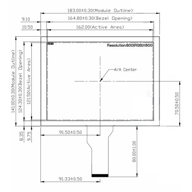 السیدی 8 اینچ بدون تاچ رزولیشن 800x600 -کویرالکترونیک