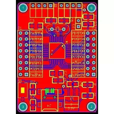 برد STM8S103K3T6  Board- کویرالکترونیک برد STM8S103K3T6  Board- کویرالکترونیک