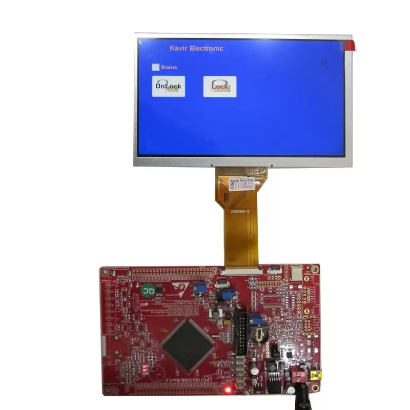 برد کاربردی و حرفه ای LPC1788 با ساپورت tft 3.6 تا 10.1 اینچ 40 پین و50 پین و LED10.1 اینچ/ و emwin پورت شده(فول ) ورژن 5 جدید -
