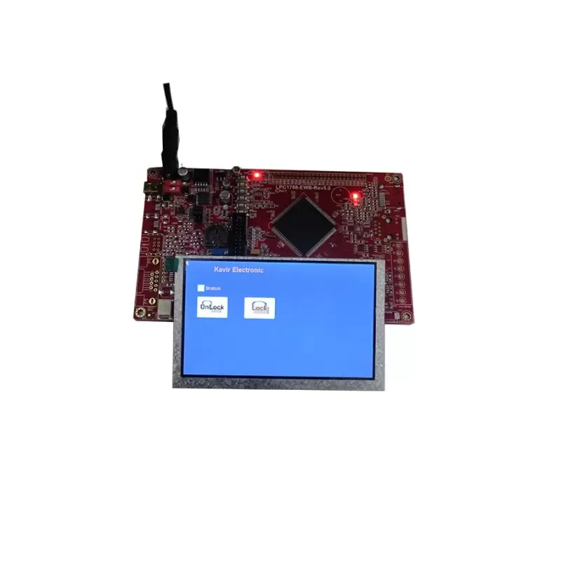 برد کاربردی و حرفه ای LPC1788 با ساپورت tft 3.6 تا 10.1 اینچ 40 پین و50 پین و LED10.1 اینچ/ و emwin پورت شده(فول ) ورژن 5 جدید -