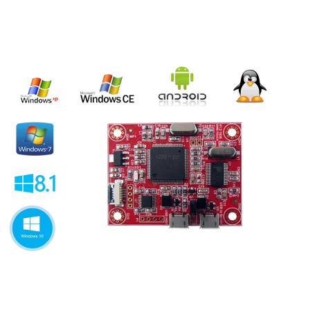 برد  usb touch جدید (قابلیت کار در تمام سیستم عامل ها)- کویرالکترونیک