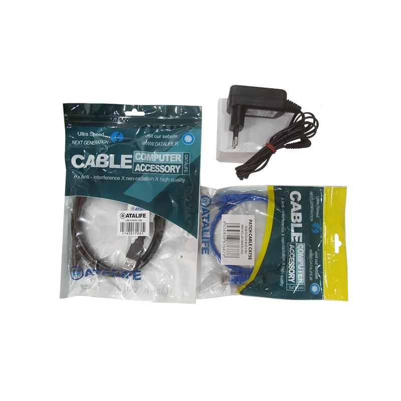 پکیج آداپتور و کابل usb و کابل شبکه مخصوص بردهای میکرو- کویرالکترونیک