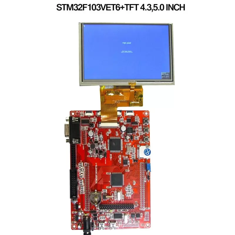 برد کاربرد stm32f103vet6 ساپورت السیدی 3.6 تا 9.0 اینچ- کویرالکترونیک