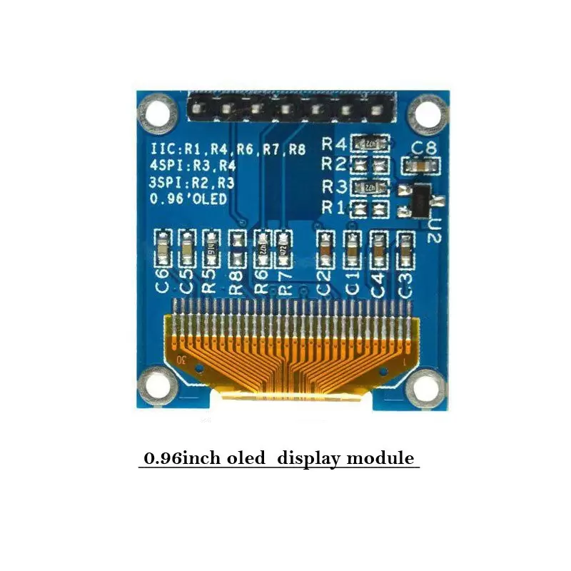 oled 0.96 inch OLED display module 128x64 ssd1306 IIC SPI /Yellow&Blue -کویرالکترونیک