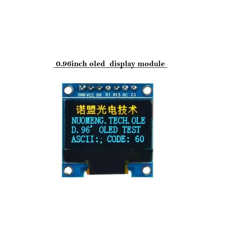 oled 0.96 inch OLED display module 128x64 ssd1306 IIC SPI /Yellow&Blue -کویرالکترونیک