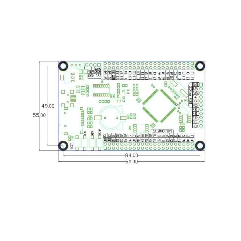 برد stm32H743vit6   کویرالکترونیک