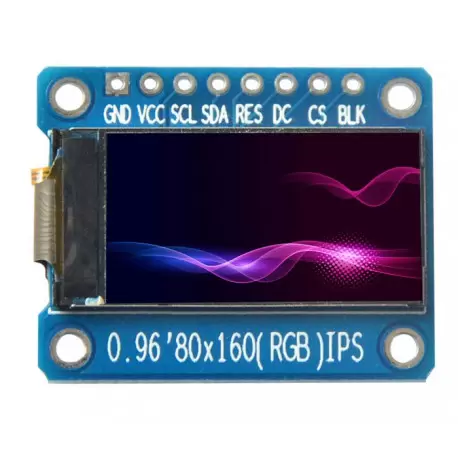 ماژول 0.96 اینچ 0.96inch LCD display Module, IPS, 160x80, SPI interface, ST7735 - کویرالکترونیک