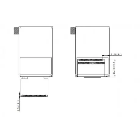 السیدی 2.4 اینچ TFT LCD 2.4 inch without touch, 240x320 Parallel - ILI9341- کویرالکترونیک