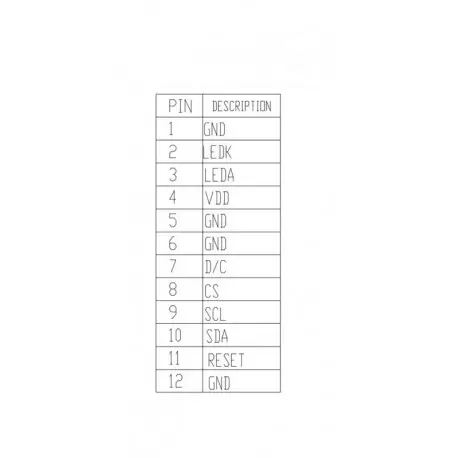 TFT LCD 1.3 inch, IPS Screen, 240x240, SPI, ST7789- کویرالکترونیک TFT LCD 1.3 inch, IPS Screen, 240x240, SPI, ST7789- کویرالکترونیک