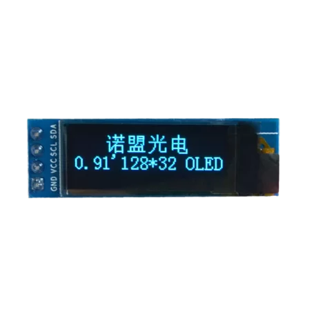 OLED 0.91 inch OLED Module Blue 128x32 IIC / SSD1306 -کویر الکترونیک