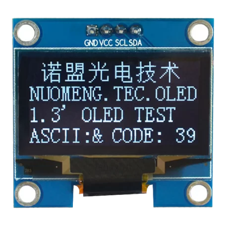 OLED 1.3 inch OLED Module White 128x64 IIC / SH1106  -کویر الکترونیک OLED 1.3 inch OLED Module White 128x64 IIC / SH1106  -کویر الکترونیک