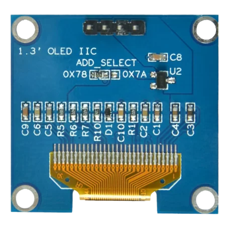 OLED 1.3 inch OLED Module White 128x64 IIC / SH1106  -کویر الکترونیک OLED 1.3 inch OLED Module White 128x64 IIC / SH1106  -کویر الکترونیک