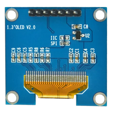 OLED 1.3 inch OLED Module White 128x64 IIC SPI / SH1106 -کویر الکترونیک OLED 1.3 inch OLED Module White 128x64 IIC SPI / SH1106 -کویر الکترونیک