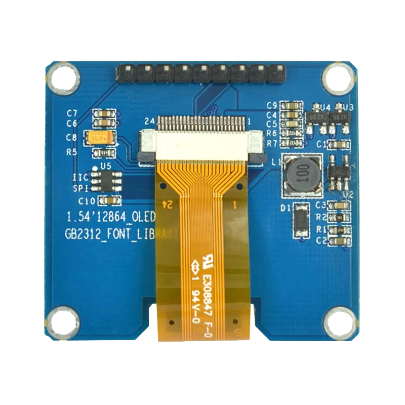 OLED 1.54 inch OLED Module Blue 128x64 SPI / SSD1309 -کویر الکترونیک