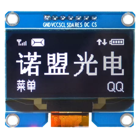 OLED 1.54 inch OLED Module White 128x64 IIC SPI / SSD1309 -کویر الکترونیک OLED 1.54 inch OLED Module White 128x64 IIC SPI / SSD1309 -کویر الکترونیک