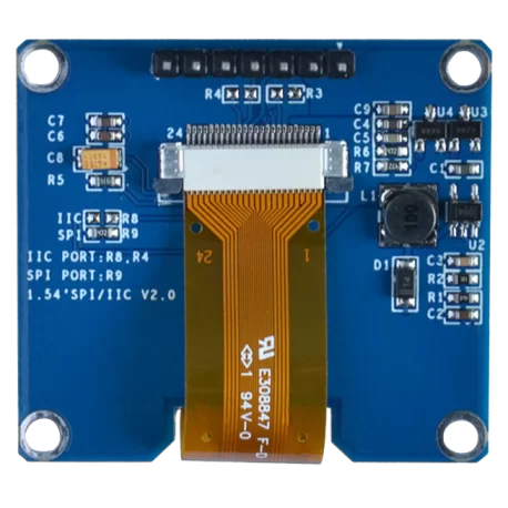 OLED 1.54 inch OLED Module White 128x64 IIC SPI / SSD1309 -کویر الکترونیک OLED 1.54 inch OLED Module White 128x64 IIC SPI / SSD1309 -کویر الکترونیک