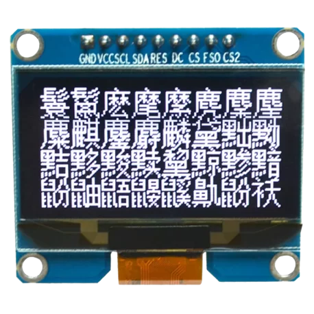 OLED 1.54 inch OLED Module White 128x64 SPI / SSD1309 -کویر الکترونیک OLED 1.54 inch OLED Module White 128x64 SPI / SSD1309 -کویر الکترونیک