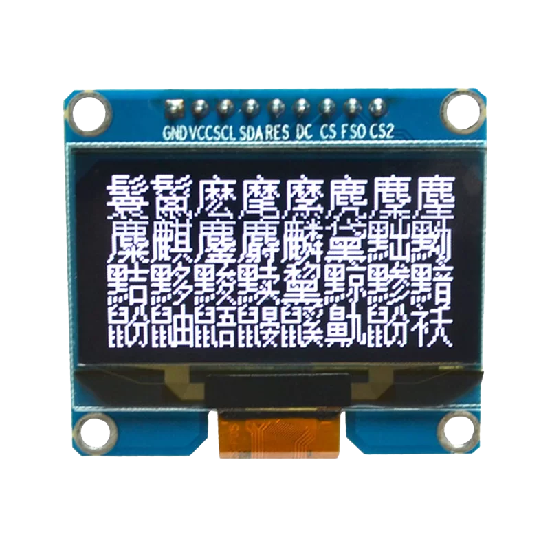 OLED 1.54 inch OLED Module White 128x64 SPI / SSD1309 -کویر الکترونیک