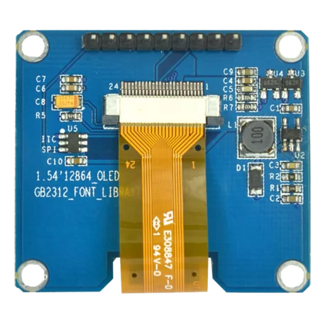 OLED 1.54 inch OLED Module White 128x64 SPI / SSD1309 -کویر الکترونیک OLED 1.54 inch OLED Module White 128x64 SPI / SSD1309 -کویر الکترونیک