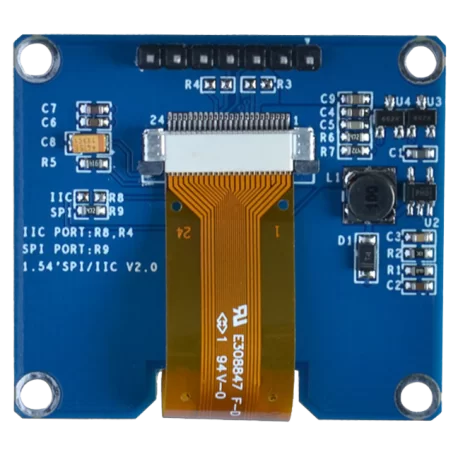 OLED 1.54 inch OLED Module Yellow 128x64 IIC SPI / SSD1309 -کویر الکترونیک OLED 1.54 inch OLED Module Yellow 128x64 IIC SPI / SSD1309 -کویر الکترونیک