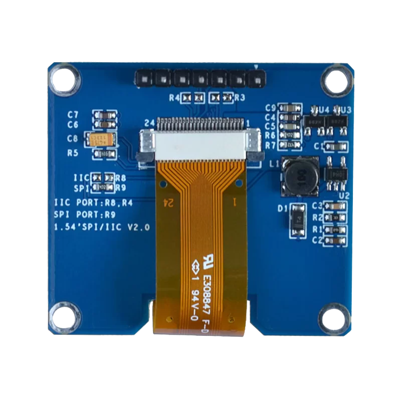 OLED 1.54 inch OLED Module Yellow 128x64 IIC SPI / SSD1309 -کویر الکترونیک