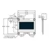 OLED 1.54 inch OLED Module Yellow 128x64 IIC SPI / SSD1309 -کویر الکترونیک OLED 1.54 inch OLED Module Yellow 128x64 IIC SPI / SSD1309 -کویر الکترونیک