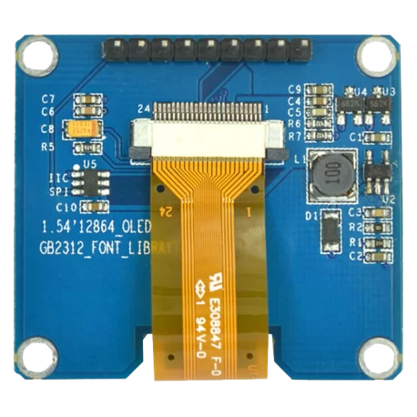 OLED 1.54 inch OLED Module Yellow 128x64 SPI / SSD1309 -کویر الکترونیک OLED 1.54 inch OLED Module Yellow 128x64 SPI / SSD1309 -کویر الکترونیک