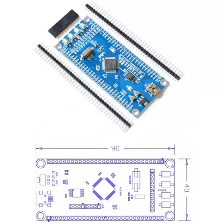 برد STM32F105RCT6 board- کویر الکترونیک