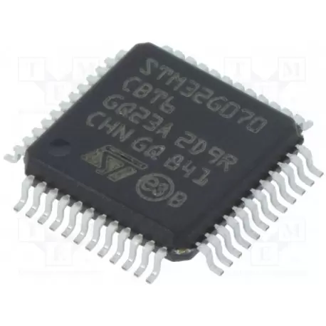 میکرو کنترلر STM32G070CBT6 - اورجینال - New and original+گارانتی کویرالکترونیک میکرو کنترلر STM32G070CBT6 - اورجینال - New and original+گارانتی کویرالکترونیک