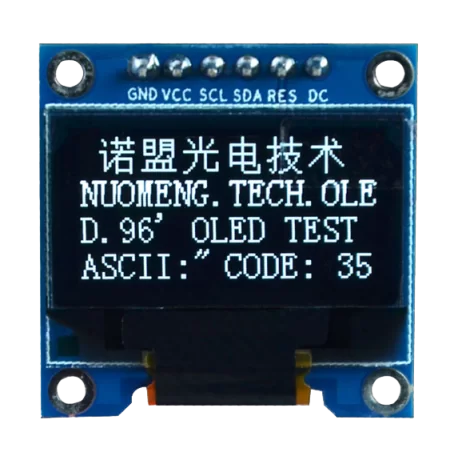 OLED 0.96 inch OLED display module 128x64 SSD1306 IIC SPI / White -کویرالکترونیک OLED 0.96 inch OLED display module 128x64 SSD1306 IIC SPI / White -کویرالکترونیک
