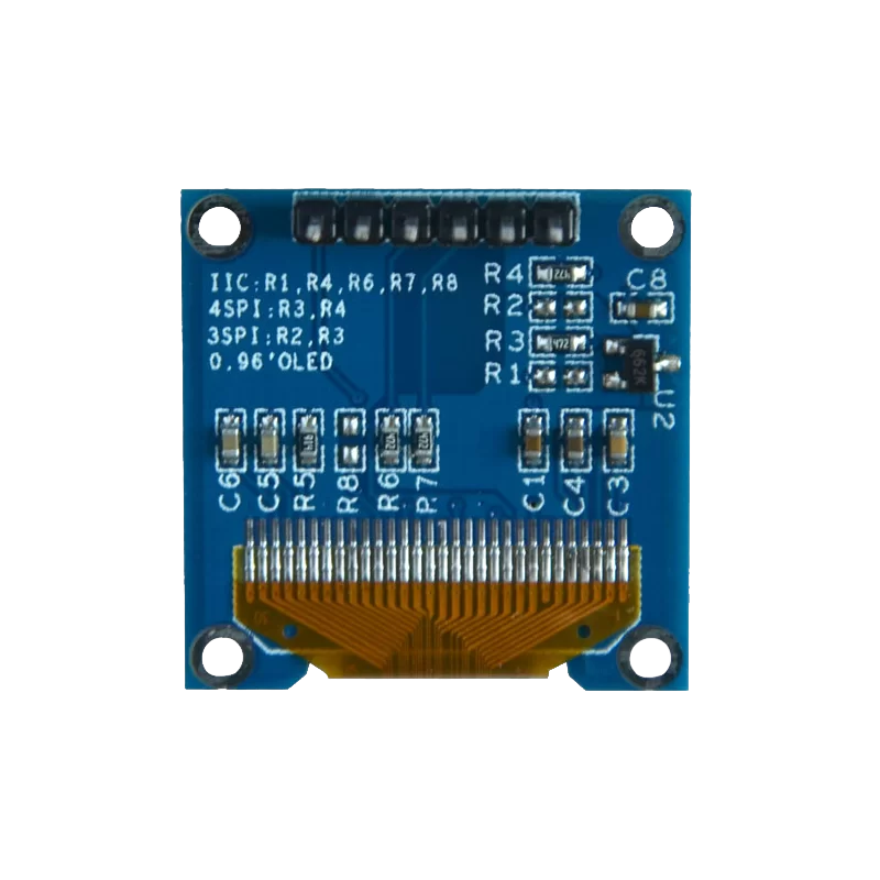 OLED 0.96 inch OLED display module 128x64 SSD1306 IIC SPI / Blue -کویرالکترونیک