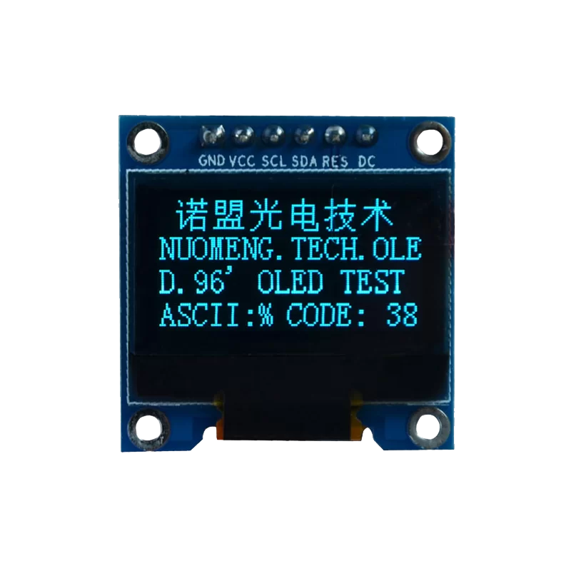 OLED 0.96 inch OLED display module 128x64 SSD1306 IIC SPI / Blue -کویرالکترونیک